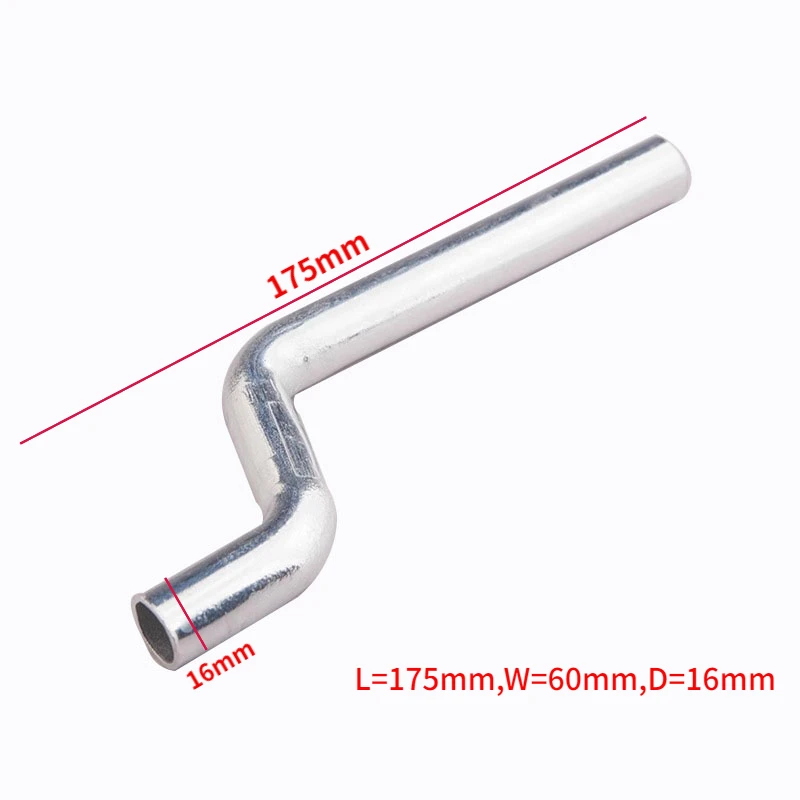 175mm TFL Z-type Aluminum Elbow Exhaust Pipe for 21/25/28CC Methanol Engine