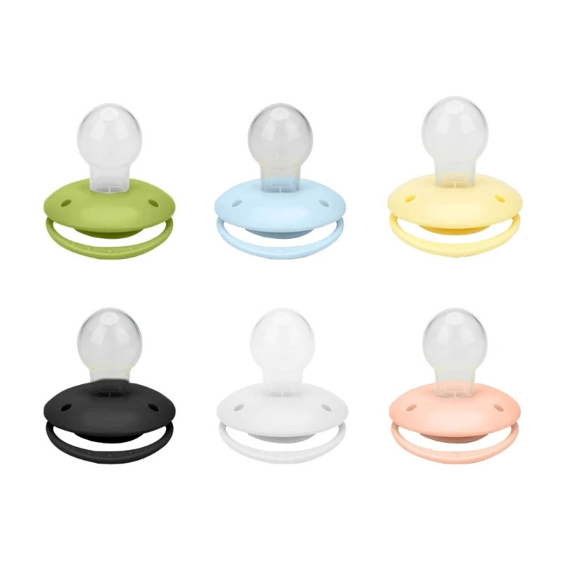 Safe Adult Pacifier Large Calibers Soft Silicone Pacifiers Soothing Your Mind Relax Nipple for Stress Relief D5QA