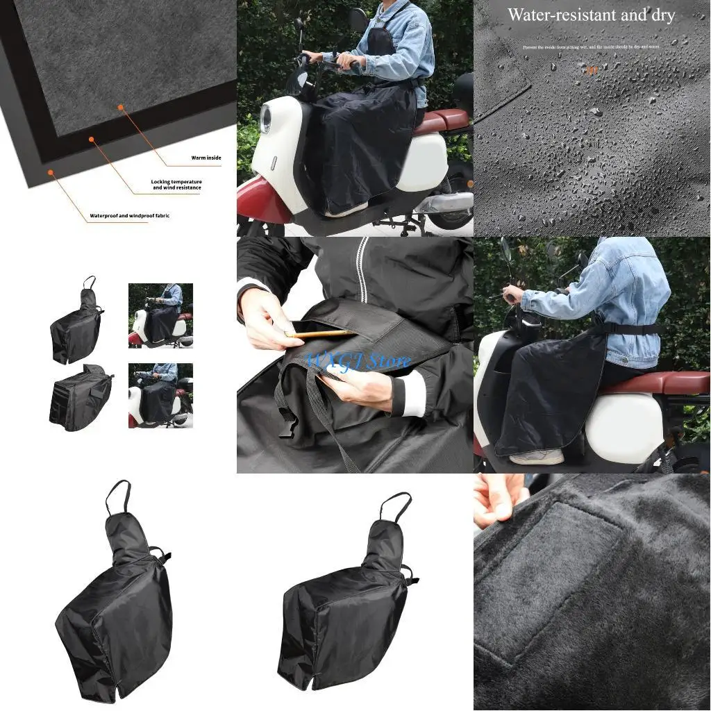 

37JE Winter Thermals Quilt Scooter Leg Cover Windproof Knee Blanket Warmer Waterproofs Cold Protectors Motorcycle Accessories