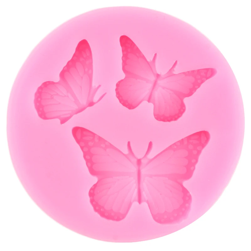 Butterfly Silicone Molds Mini Butterfly Fondant Mold DIY Chocolate Candy Resin Clay Mould Cupcake Topper Cake Decoration Moulds