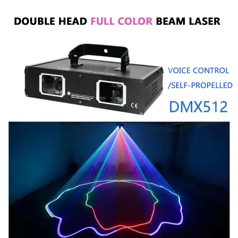 Full color line laser laser light voice controlled ktv flash light nightclub bar light home disco light stage lighting