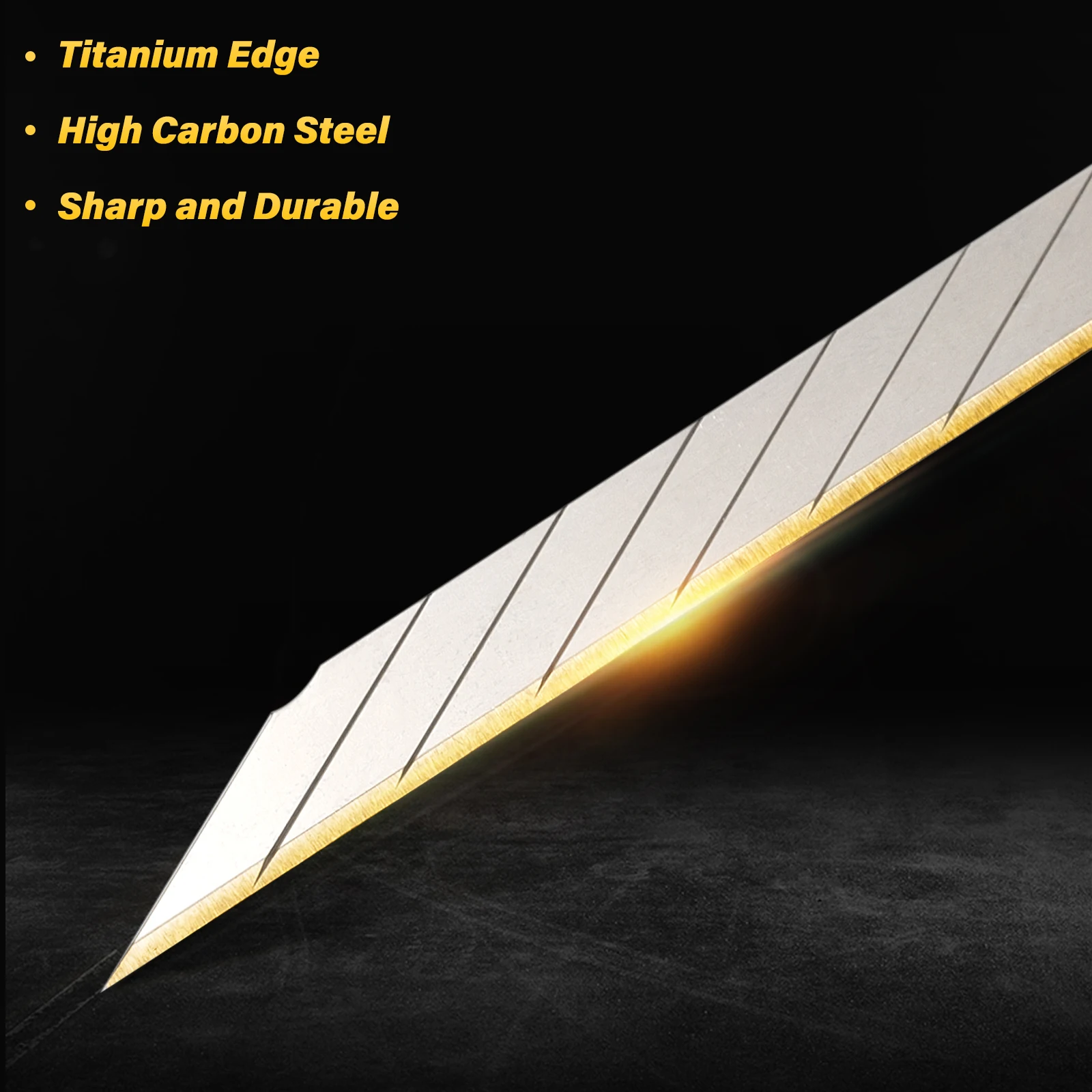 EHDIS 50/100 Stück 9mm Scharfe 30-Grad-Universalmesser-Klingen aus Kohlenstoffstahl für Papierschnitt, Autofolierung, Bastelmesser – Detail 5