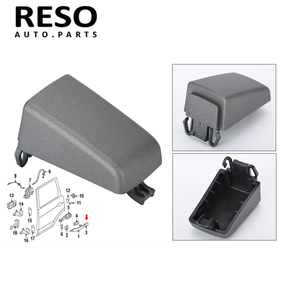 

RESO--Car Right Side Front Rear Door Handle Cover Cap For Land Rover LR2 / LR3 / LR4 RSC509