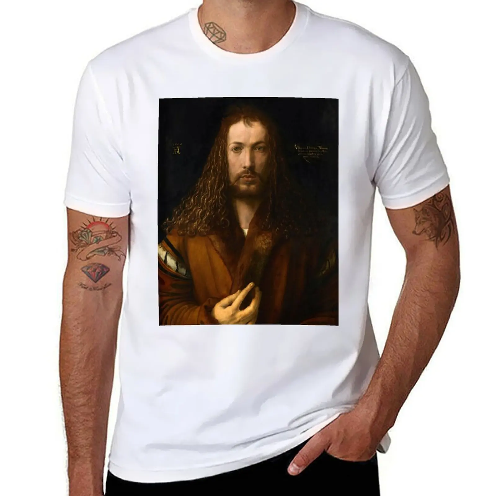 

man custom print shirt shirt at Dürer 28 years designer T-Shirt Albrecht t Self-portrait t
