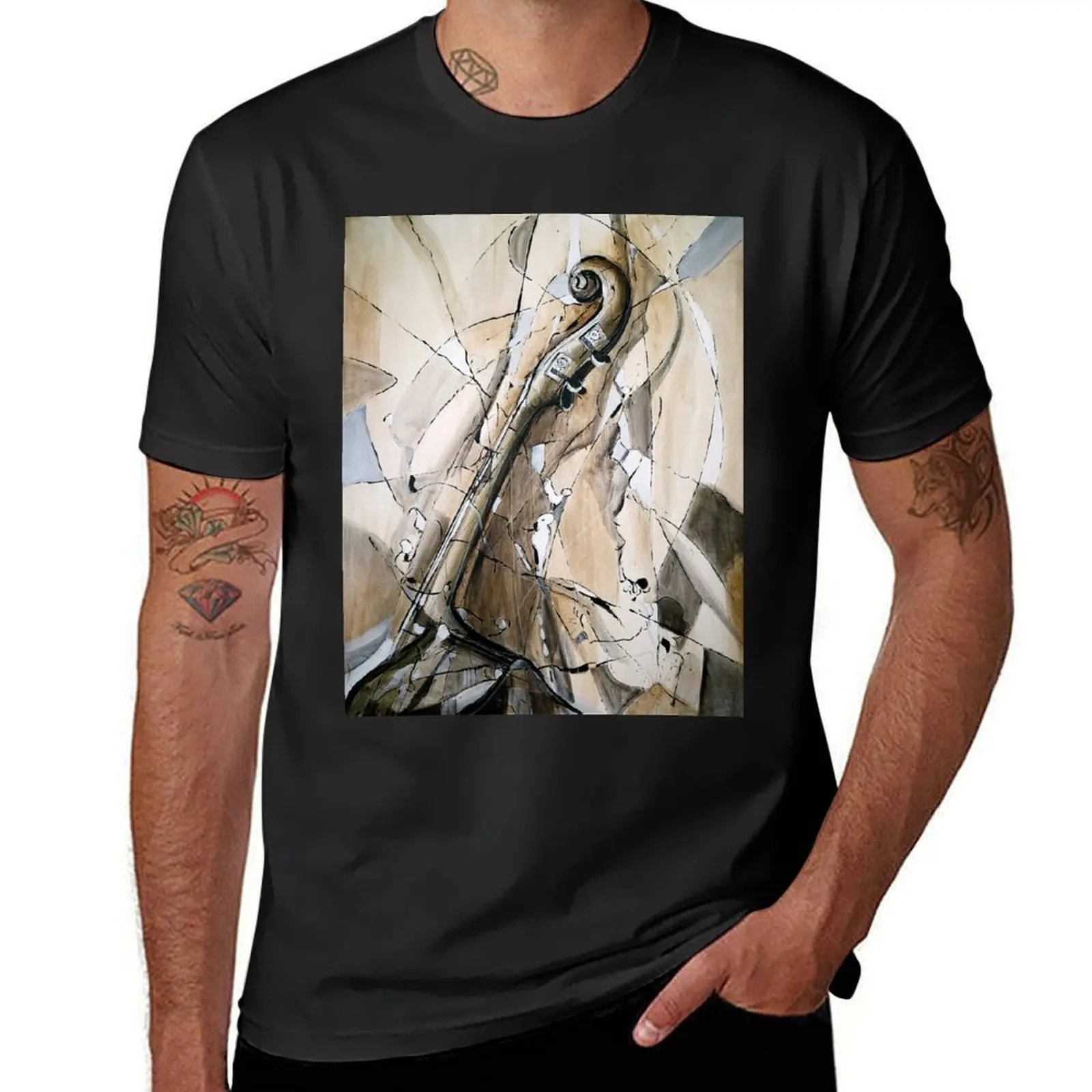 

Upright Bass Jazz T-Shirt customizeds hippie clothes mens tall t shirts