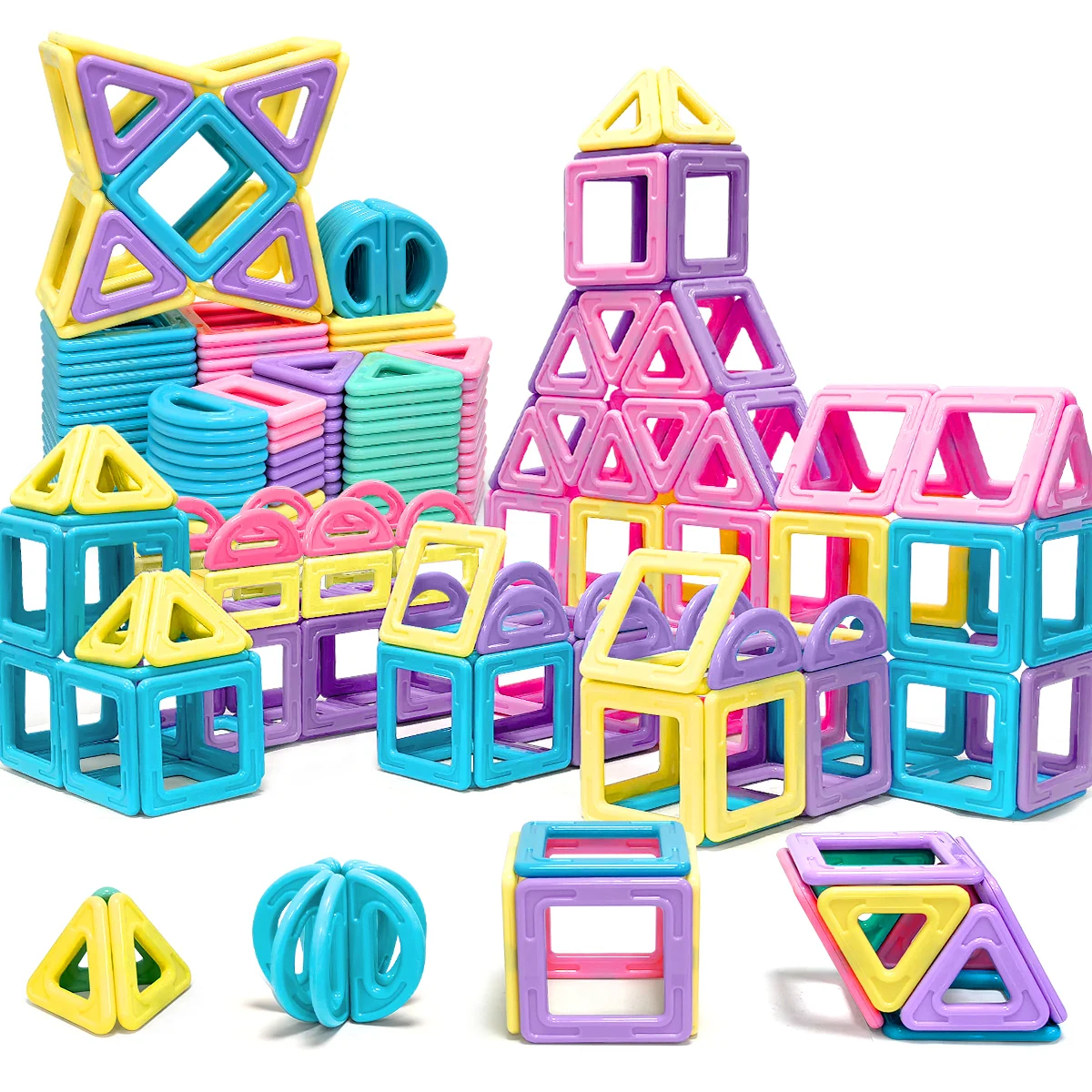 معكرون لتقوم بها بنفسك ثلاثية الأبعاد مكعبات بناء مغناطيسية مجموعة ألعاب للأطفال بنين بنات لعبة تعليمية حسية مغناطيسية هدايا