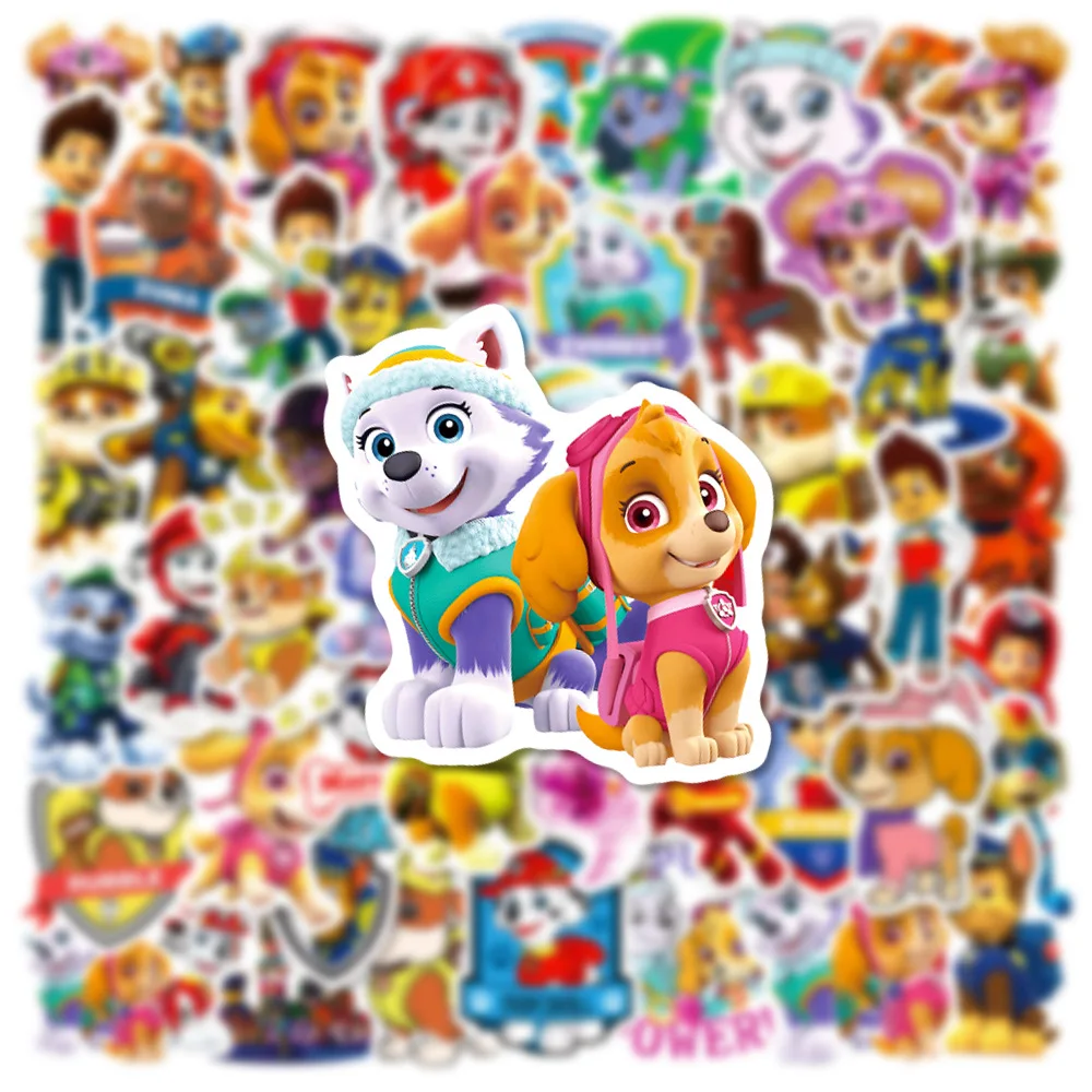 10/30/50PCS Cute PAW Patrol Anime Cartoon Stickers Decals for Kids Toy DIY Luggage Laptop Motorcycle Car Graffiti Sticker Gift