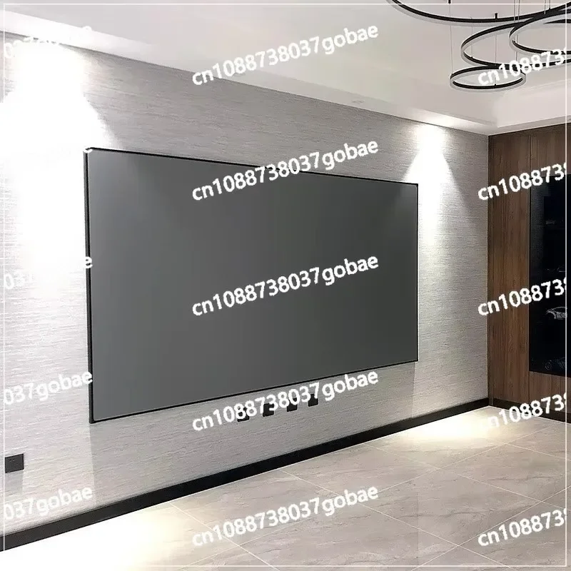 

100 Inch High Definition 4K Picture Frame Curtain Anti-light Projection Curtain Wall Mounted Screen