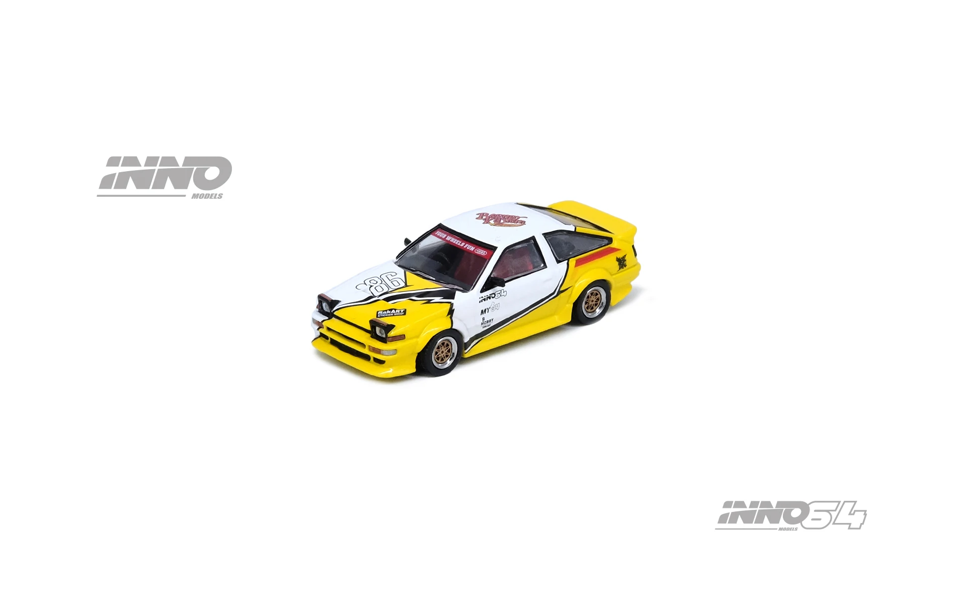 Spot INNO 1:64 Toyota AE86 2024 Brunei إصدار محدود، مجموعة نماذج سيارة مصنوعة من خليط معدني #2
