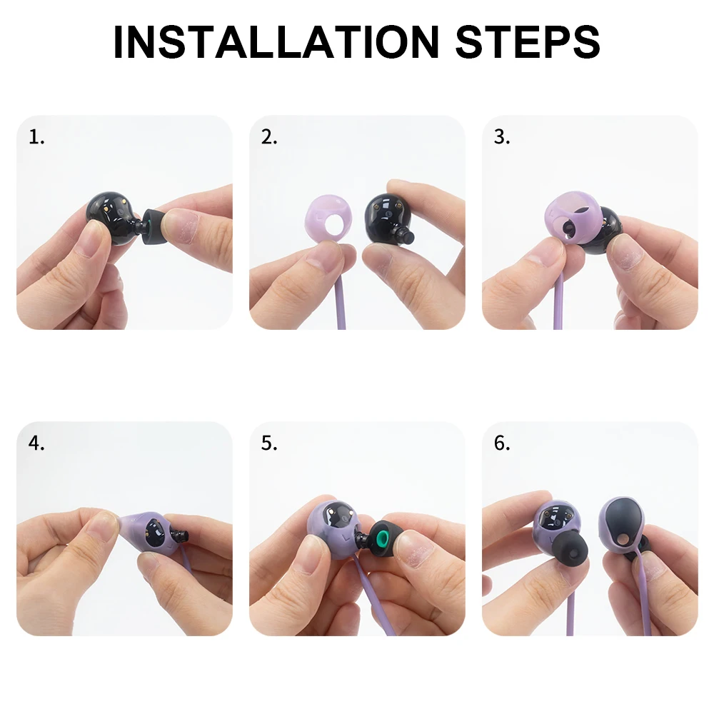 Correa antipérdida de silicona para auriculares, Cable de soporte para auriculares Sony WF-1000XM5, cuerda para el cuello