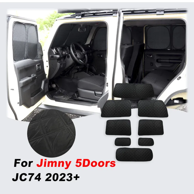 

8PCS Window Visor Sunshade Cover Windshield Sun Pads for Suzuki Nomade Jimny 2025 2024 JC74 XL Jimny 5 Doors 4 door
