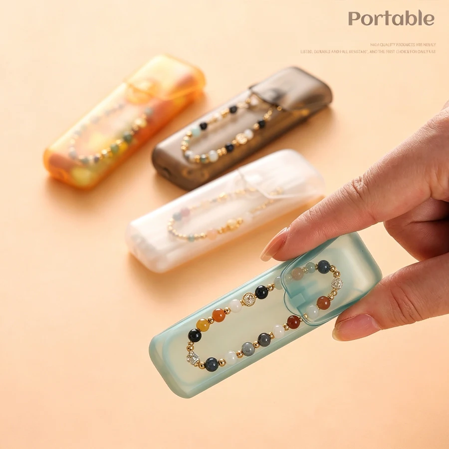 

Mini jewelry storage box, bracelet box, portable jewelry compartment, toothpick carrying ear swab, cotton swab, PP capsule, food