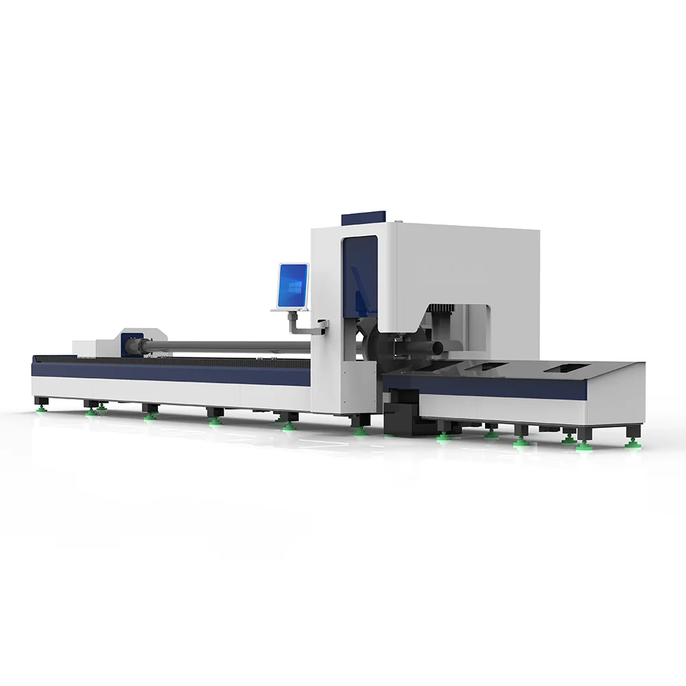 Ультра-быстрый волоконный лазерный станок для резки труб, промышленный высокоскоростной станок для резки небольших труб с автоматической подачей, автоматическая подача труб