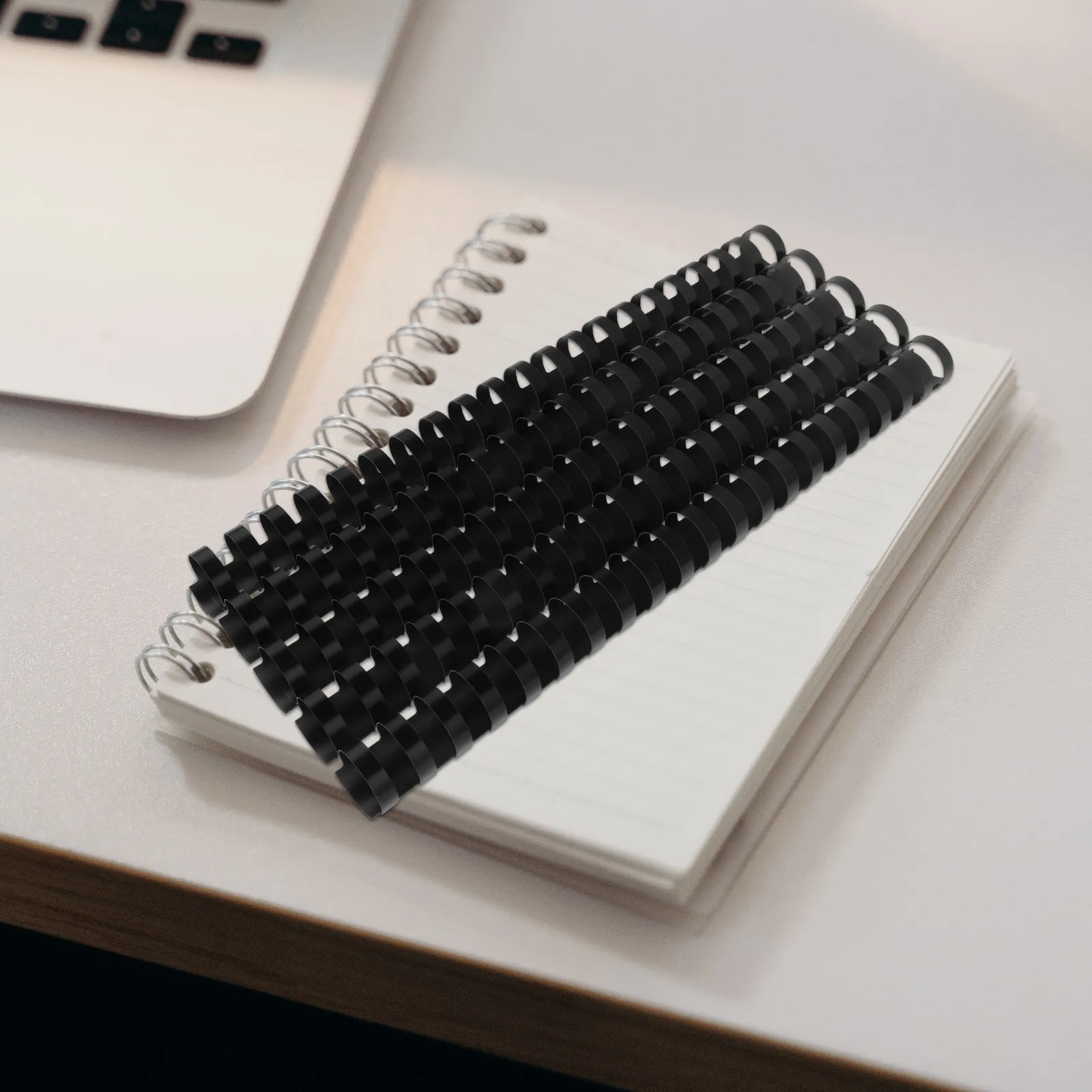 50pcs-binding-comb-clips-21-rings-plastic-professional-document-binder-black-22mm-leaf-binder-scrapbook-clip-leaf-rings