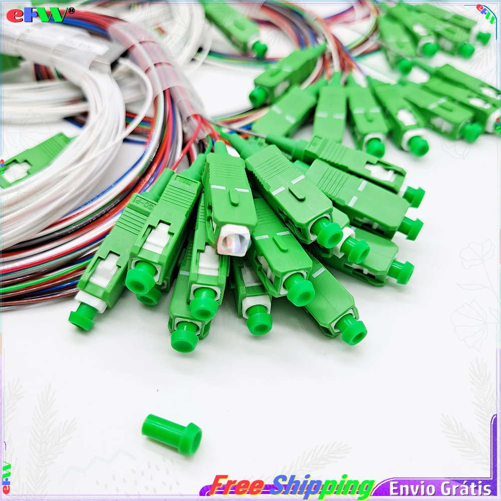 Imagem -02 - Mini Separadores Óticos sc Apc 0.9 mm Cor da Mistura Fbt Acoplador Óptico 1x16 Adaptador 1-a16 Ftth Fibra Divisor 100 Peças Lote 1*16