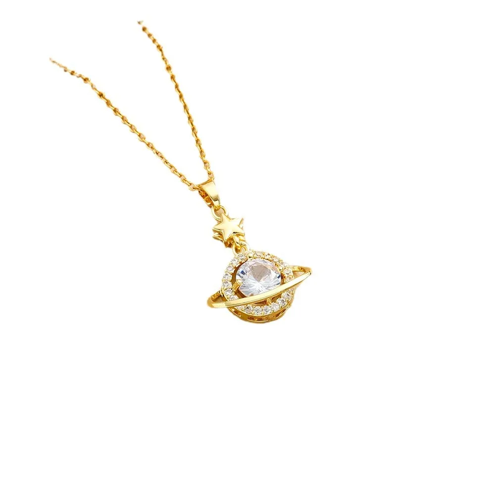 Легкое роскошное невыцветающее ювелирное ожерелье, женский универсальный дизайн, новая простая цепочка на ключицу