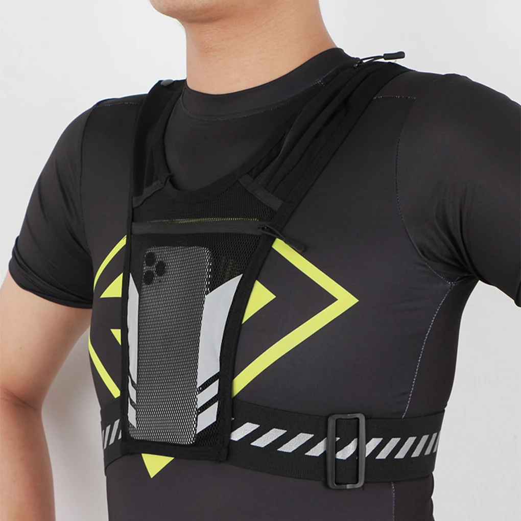 Universal Running Backpack Lightweight Reflective Sport Running Vest Mobile Phone Cards Bag For Jogging Fitness Male Female Vest