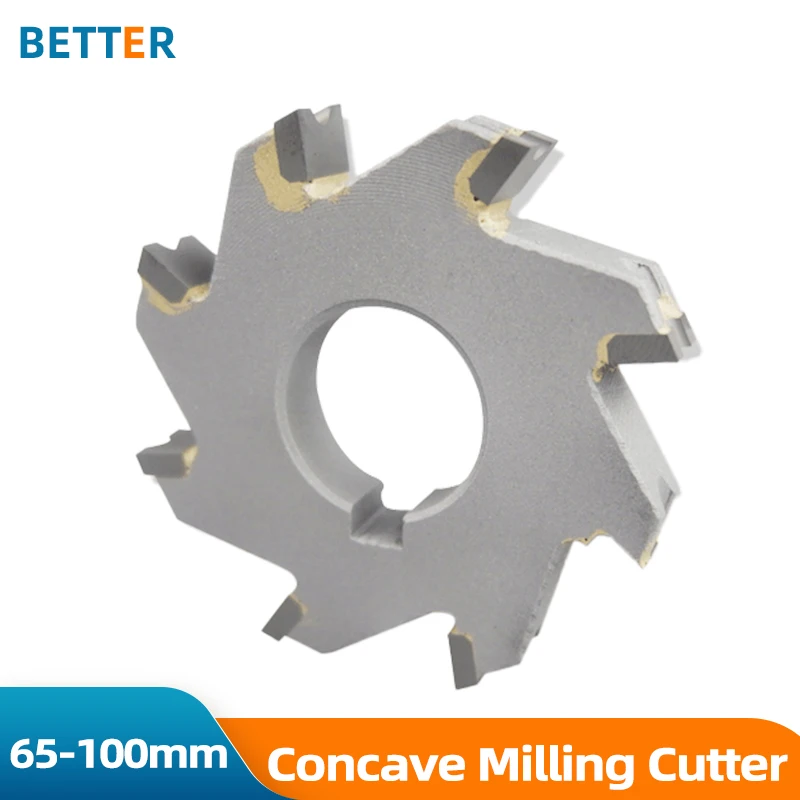 Alloy Concave Semi-circle Milling Cutter Welded Tungsten Steel Three-sided Edge Milling Cutter