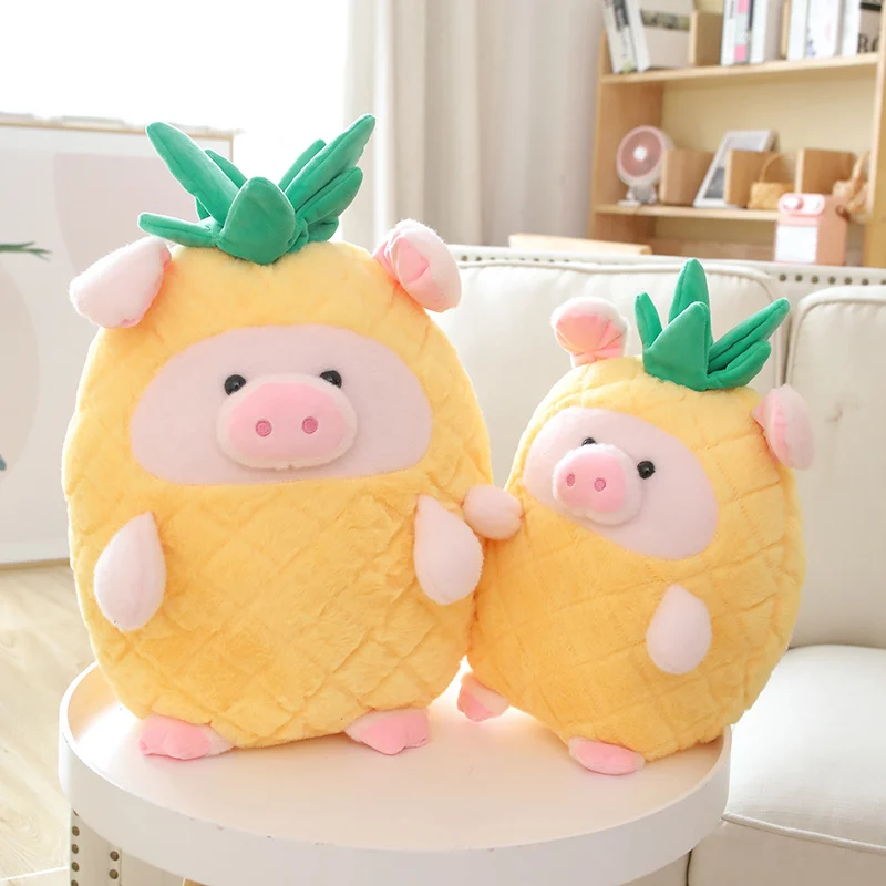 

40/50/70cm Kawaii Fruit Pig Plush Pillow Toy Cute Pineapple Piggy Plushies Doll Stuffed Animal Pillow Cushion Soft Kids ToysGift