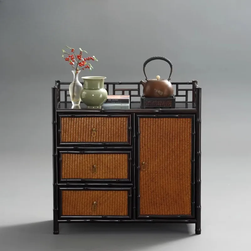 

Tea cabinet, tea cabinet rack, tea set, Pu'er storage display, Bogu rack can hold buckets