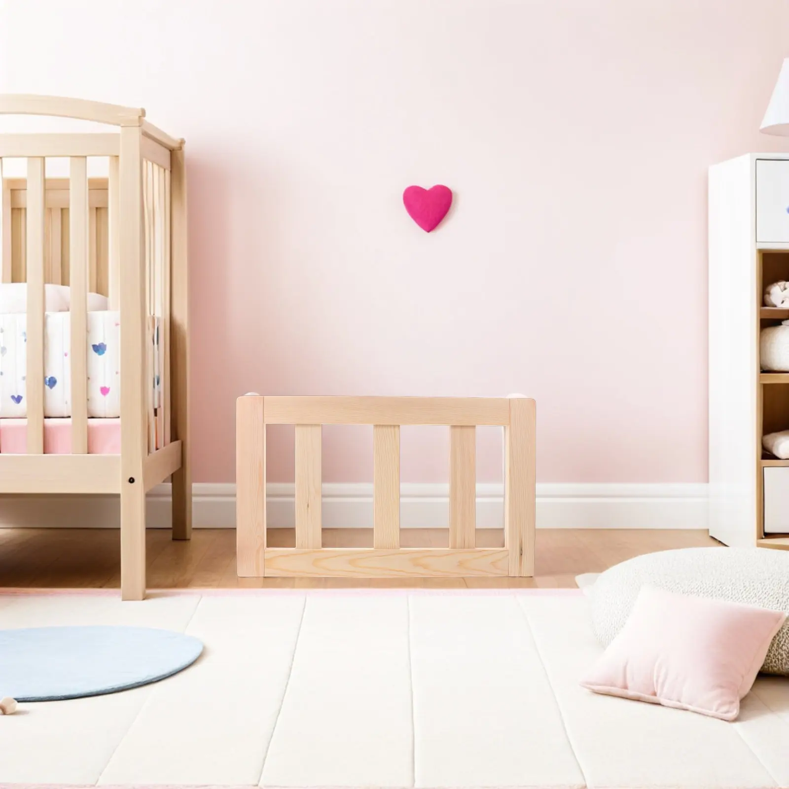 

Baby Bed Rail with Adjustable Safety Guard for Newborns and Toddlers Fits Most Cribs Portable Bedside Barrier for Child Safety