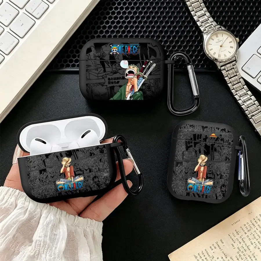One Piece Luffy Zoro Hülle für Airpods 1 Pro3 3 4 Pro 2 Pro2 Kopfhörer-Schutzhülle