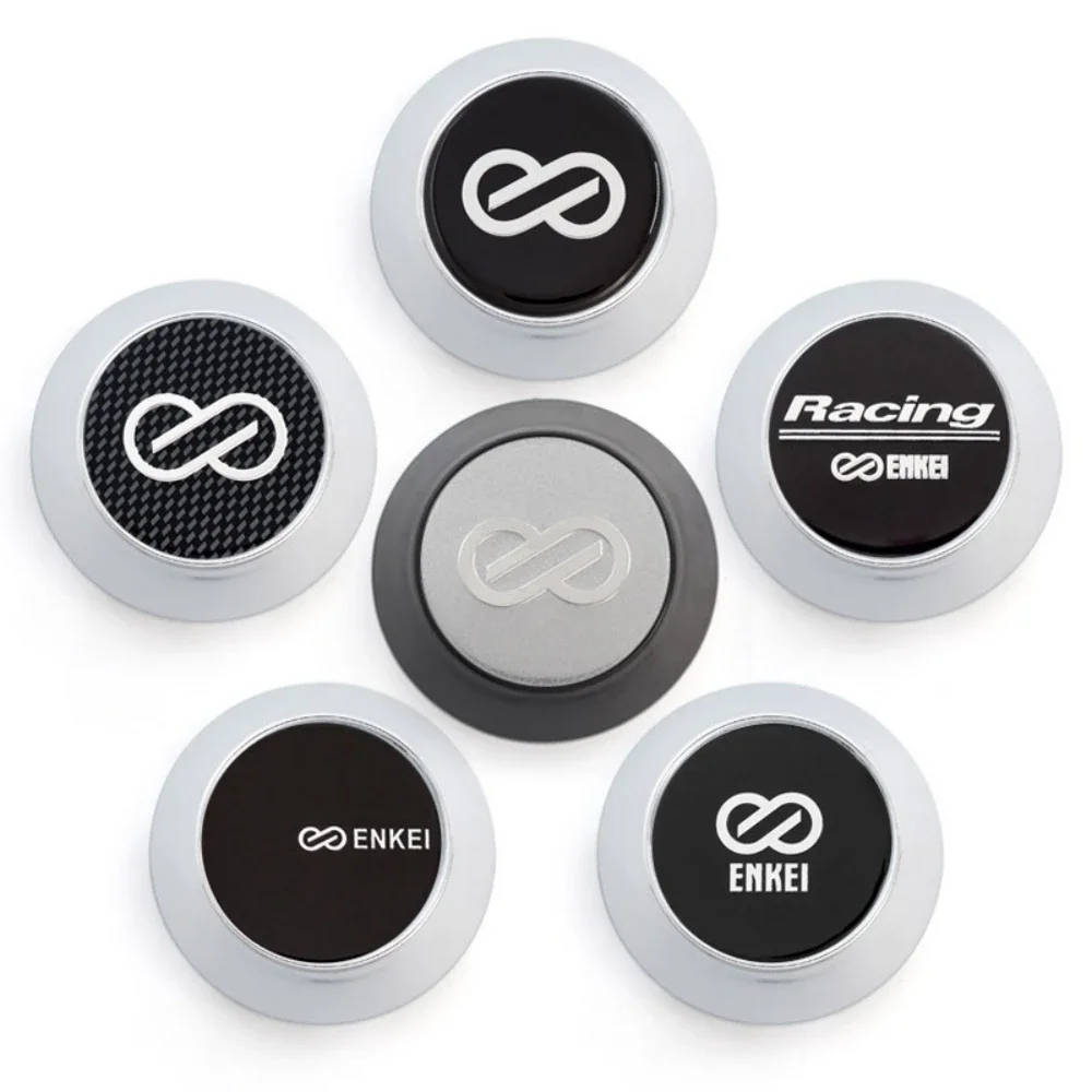 4pcs 64mm 65mm ( Fit 45mm Stickers ) ENKEI Emblem Logo Car Wheel Center Caps Styling Accessories For ENKEI Rim Hub Cover Badge