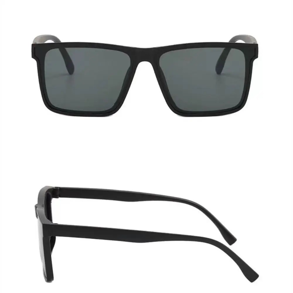 نظارات شمسية بإطار مربع فاسق واقية من الشمس، نظارات ظلال سوداء بسيطة، صور الشوارع، زينة الصيف، نظارات القيادة على الشاطئ