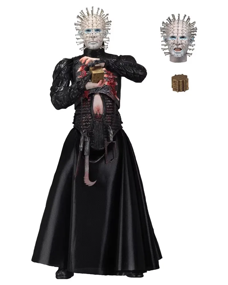 NECA Figure Hellraiser He'll Tear Your Soul Apart Ultimate Pinhead Action Figure PVC Movable Collection Toy Birthday Gifts