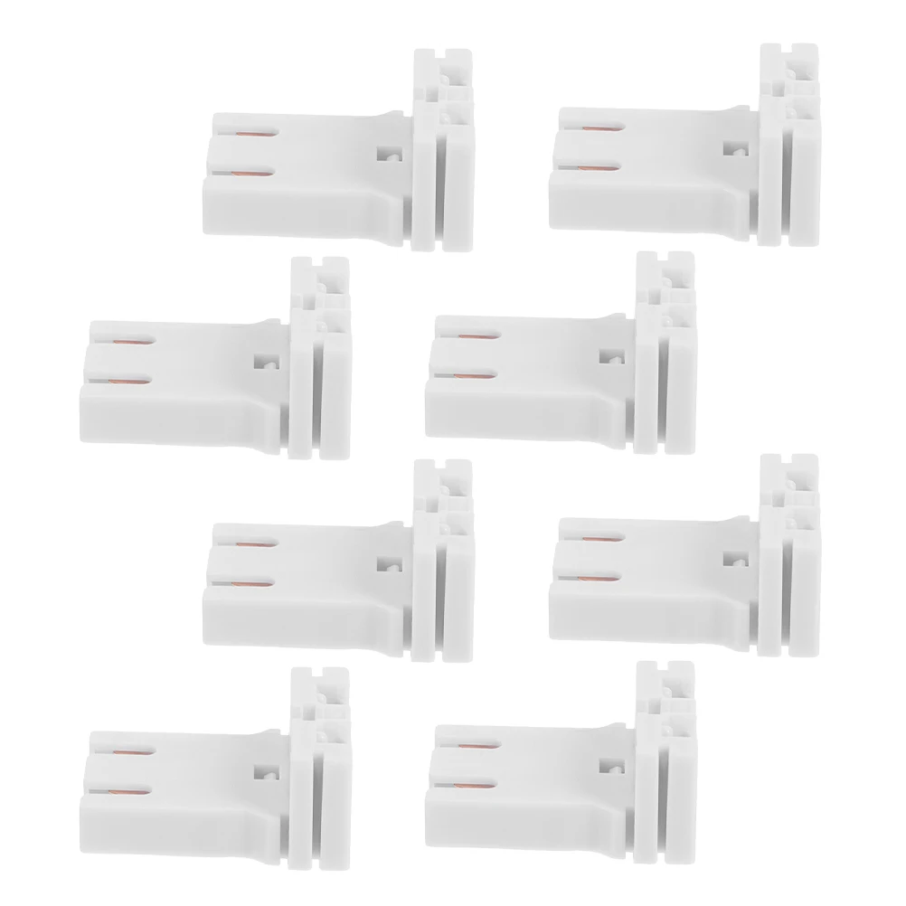 

8Pcs Fluorescent Tube Socket U Shape Lamp Holder Support Compatible with T8 T12 Bulb Base Plug Ceiling Corridor Lighting