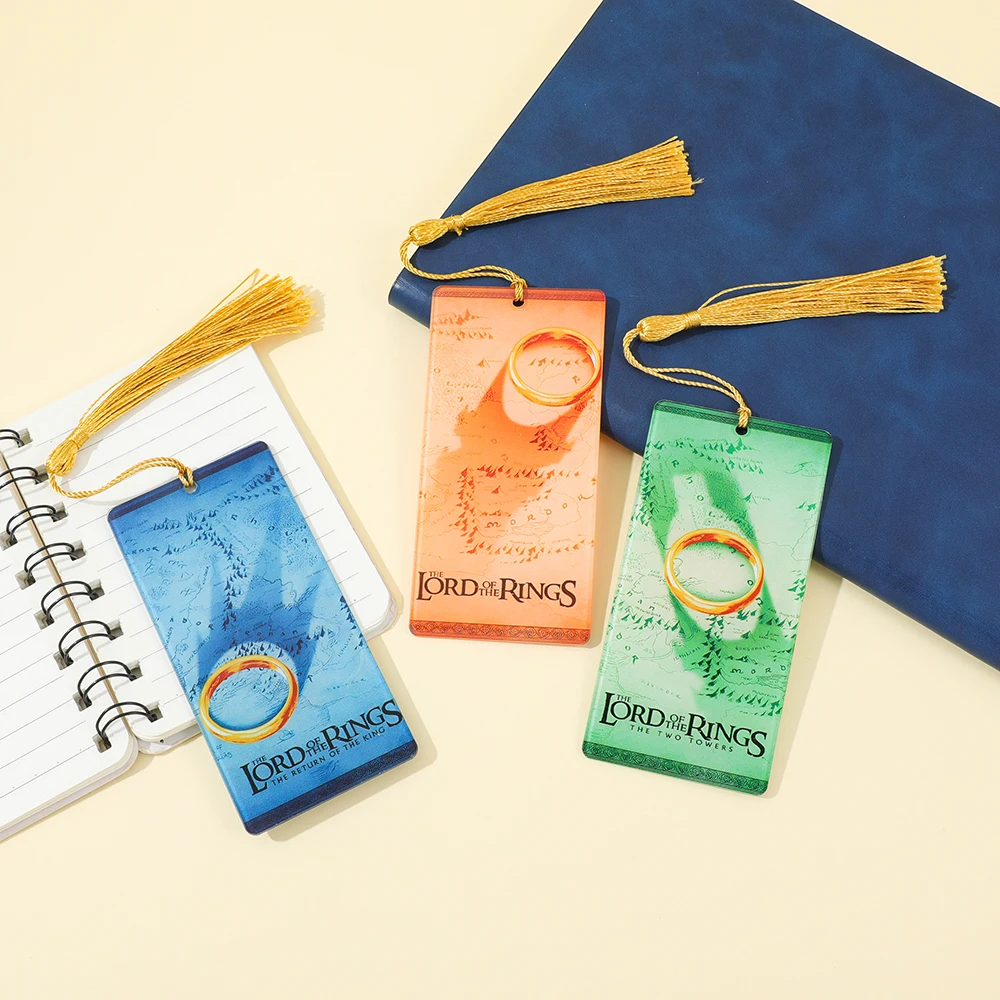 

Lord of the Rings Acrylic Bookmarks Reading Accessories for Book Lovers Birthday Gifts for Family and Friends