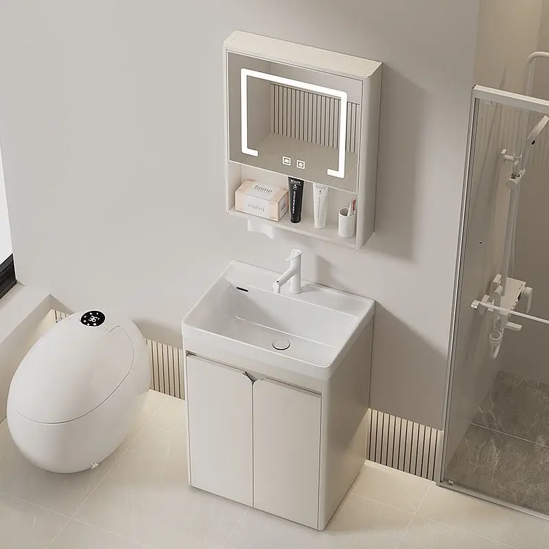 

wash basin cabinet combined wash basin balcony integrated bathroom washbasin countertop bathroom cabinet Customizable