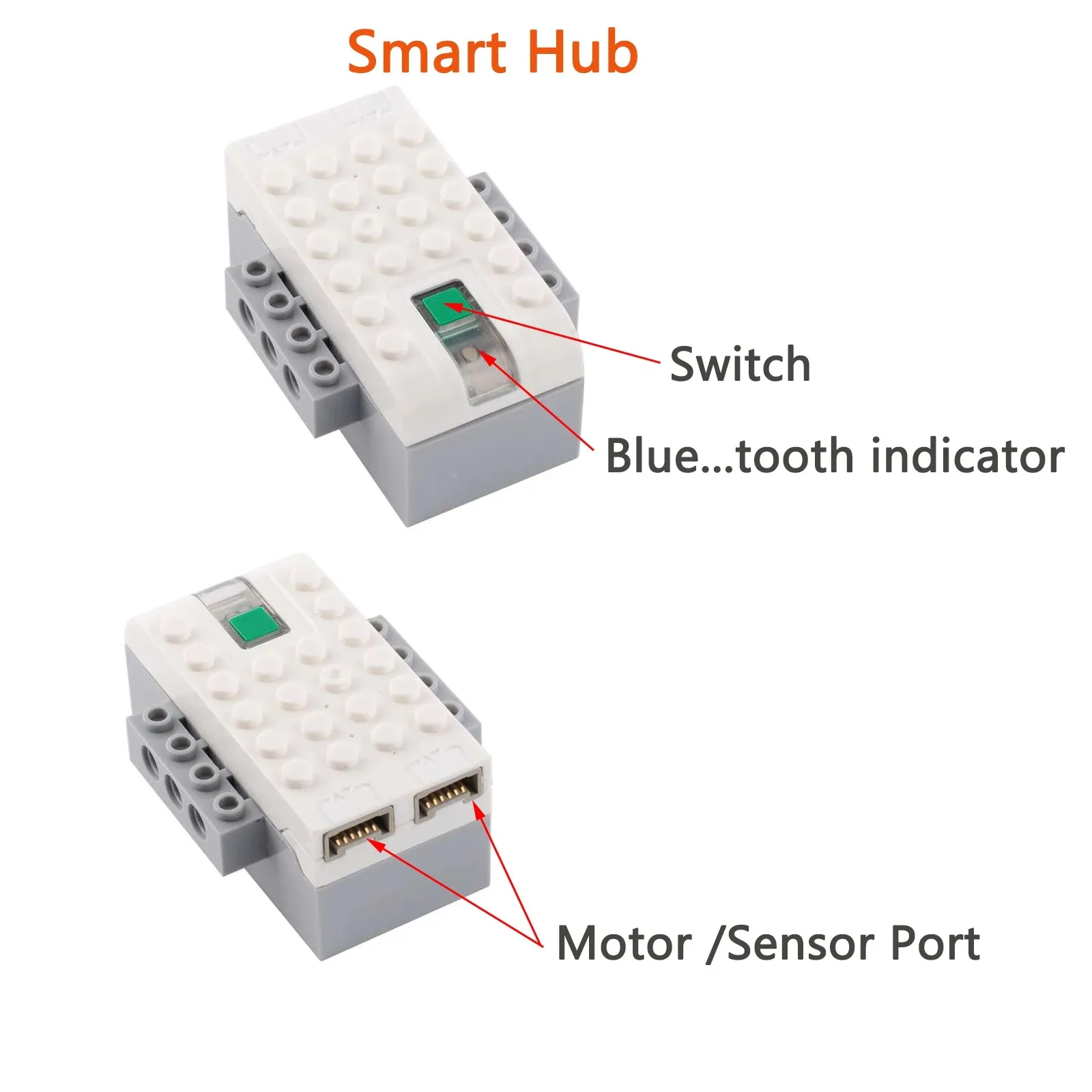 Funzioni tecniche di alimentazione MOC parti M blocchi motore compatibili con Legoeds EV3 Wedo2.0 We-Do 45303 45300 giocattoli elettrici per bambini