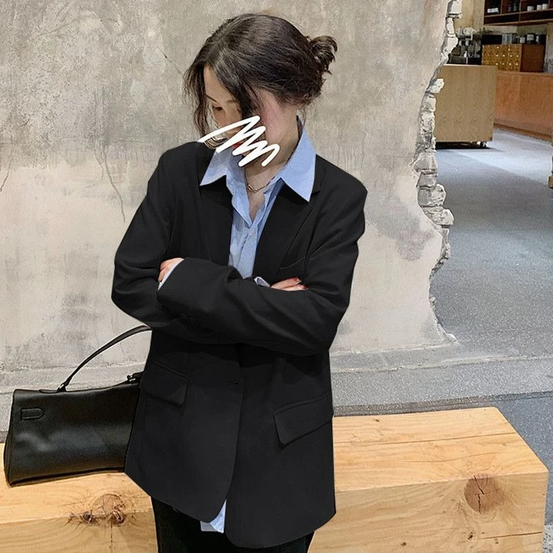 سترة نسائية أنيقة لربيع وخريف 2025 مستوحاة من الكورية على الطراز البريطاني متعددة الاستخدامات وعصرية للمناسبات غير الرسمية والرسمية