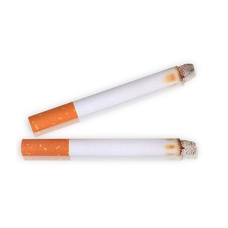 Fake Cigarette Toy para Crianças e Adultos, Adereços Tricky, Brinquedo de Truque Realista, Papel Feito, Aliviar o Estresse, 2 Pcs