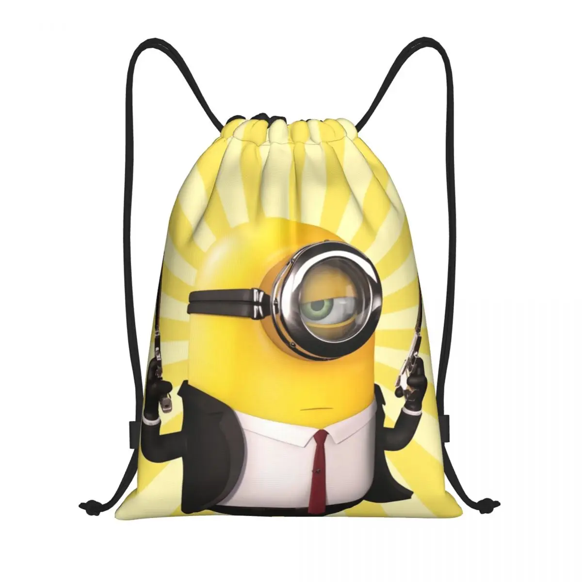 Minions Sport Trekkoord Rugzak Sport Fitness Reizen Outdoor Sackpack Vrouwen En Mannen Grote Capaciteit Gym Zwemstrandtassen