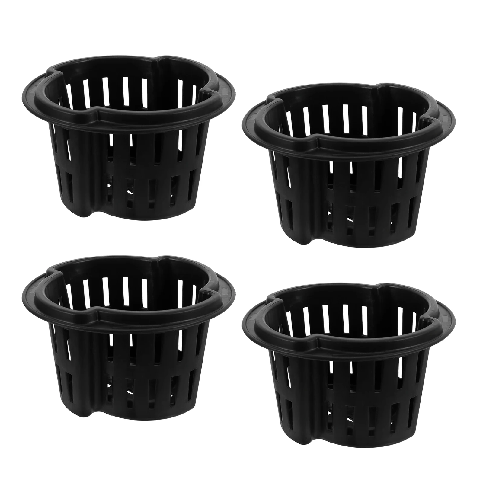 

4pcs Hydroponic Vegetable Equipment Net Flower Pots Bucket Aquatic Cups Breathable Plastic Nursery Pots Lightweight Portable