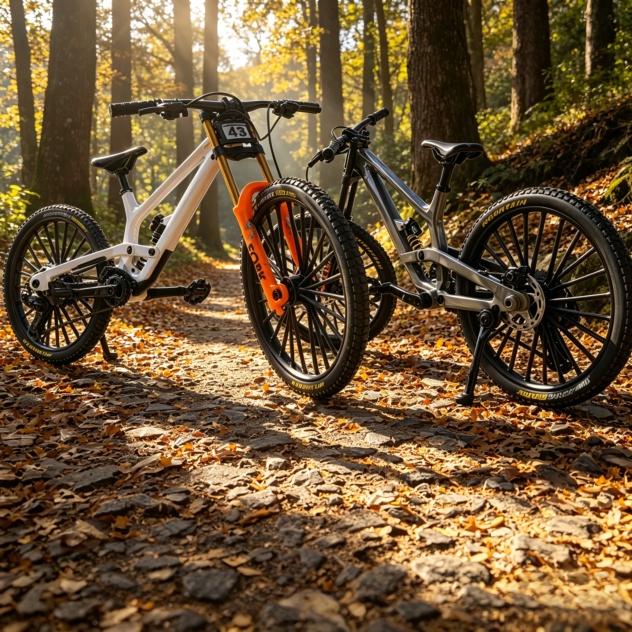 miniatura-de-bicicleta-mtb-downhill-com-suspensao-total-1-8-em-liga-fundida-disponivel-nas-cores-prata-branco-cinza-decoracao-colecionavel-para-mesa-presente-para-fas