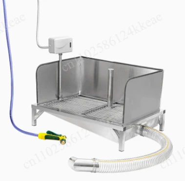 

304 Stainless Steel Automatic Flushing Dog Toilet Indoor Straight-Through Sewer Pet Bedpan Urinal Medium And Large Dogs