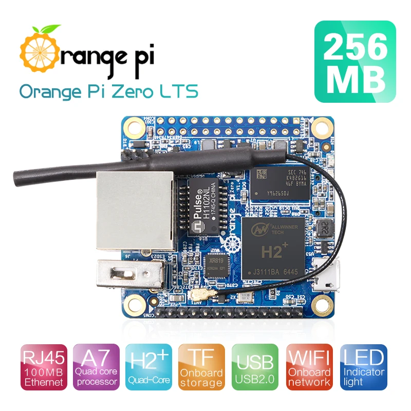 

Orange Pi Zero LTS H2+ Quad Core Open-Source 256MB