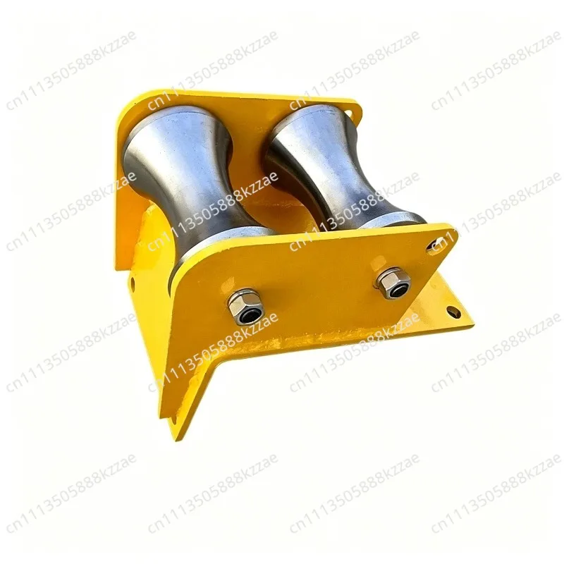 Heavy Duty Alloy Steel Cable Reel Pulley with Pipe Port Professional Winch Lifting Rigging Hardware Tool