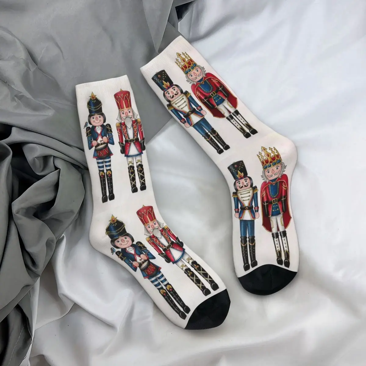 Merry Christmas & Happy Holidays! Socks Harajuku High Quality Stockings All Season Long Socks Accessories for Birthday Present