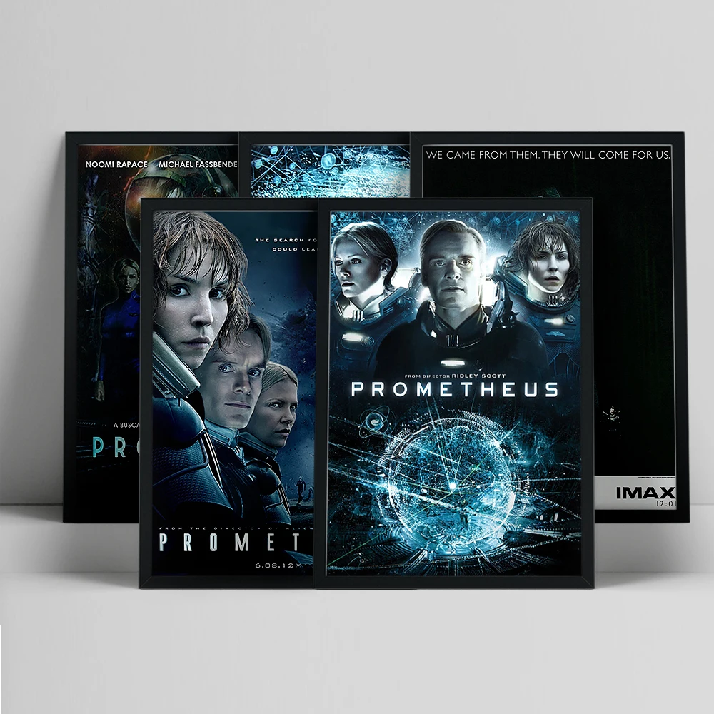 

Prometheus Science Fiction Horror Film Modern Print Art Poster Movie Canvas Painting Wall Stickers Video Room Cinema Home Decor