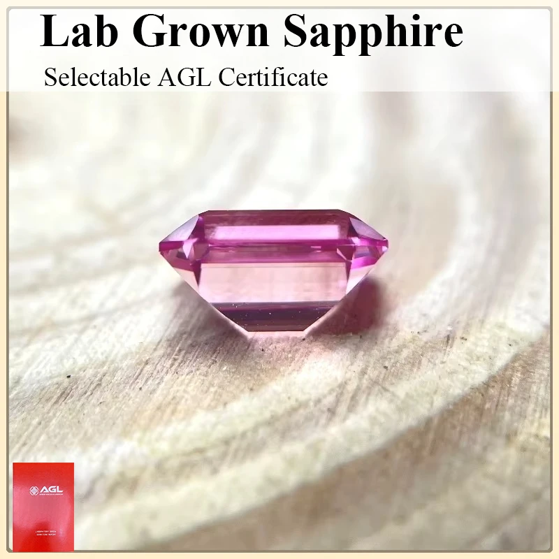 

Lab Grown Sapphire Emeralds Cut Loose Gemstone DIY Charms Jewelry Rings Earring Making Selectable AGL Certificate