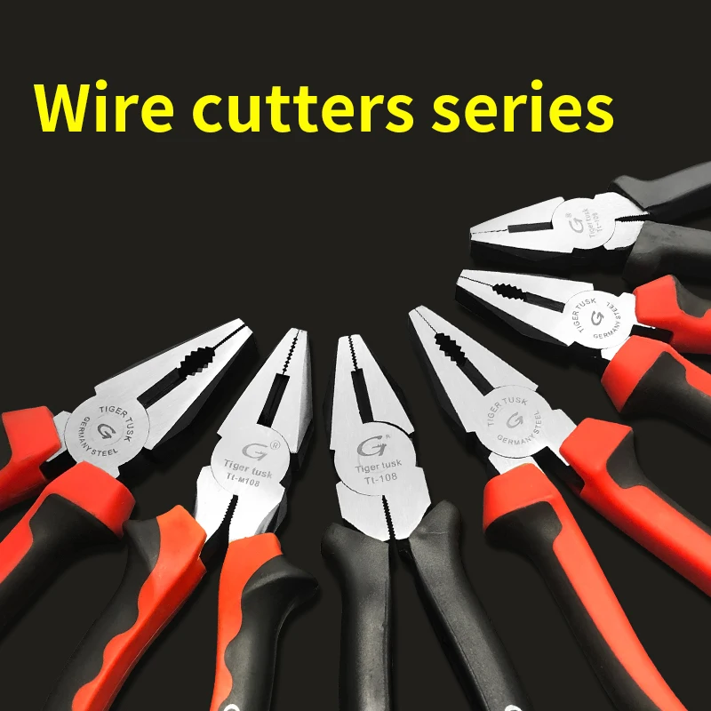 

Oil Hardened Carbon Steel Steel Pliers with Bi-Material Handle and Toothed Contact Surfaces - Tools for Electricians and DIY