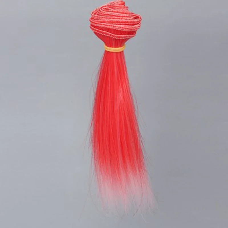 1 Piece Straight Diy Doll Hair 15CM 25CM High Temperature Wigs for 1/3 1/4 1/6 Doll Diy Accessory