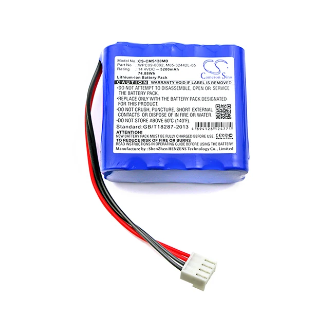 Cameron Sino batería de 5200mAh para CONTEC ECG 1201 ECG 1201G ECG-1201 ECG-1201G ECG-1112L ECG-1112G M05-32442L-05 WPC09-0092