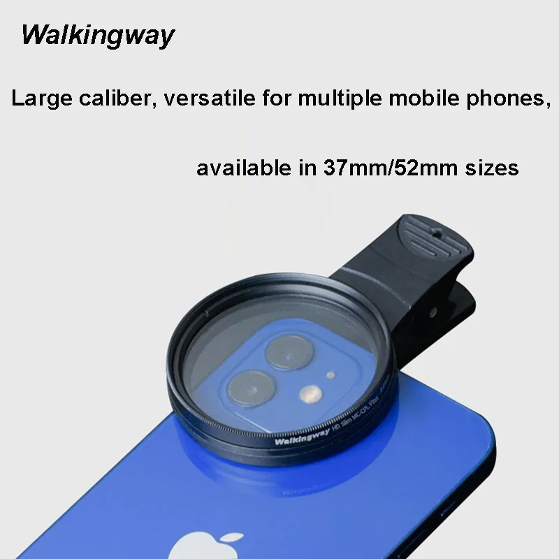 37mm/52mm Circular Polarizer Lens MC-CPL Filter for iphone Android Smartphones Polarizing Filtre Photo Lente Polarizada Celular