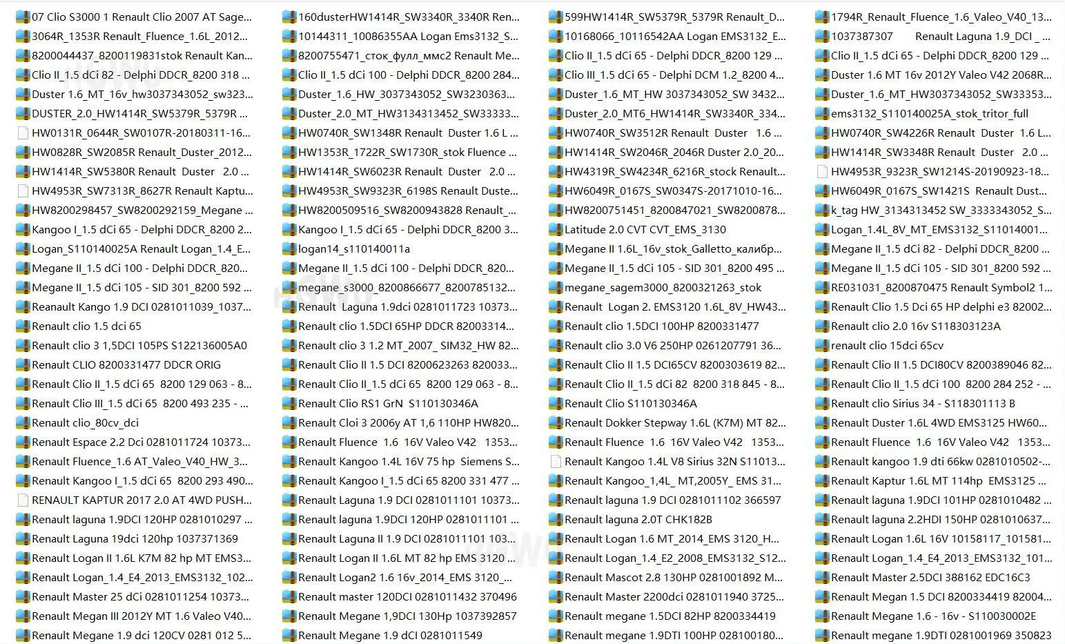 Big Pack ECU Stock Firmware Files of A Huge Kind of Cars Petrol and Diesel Flash files