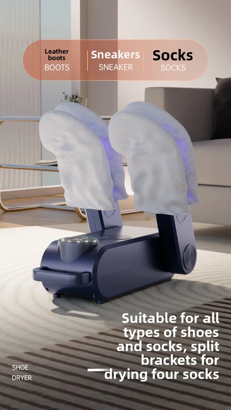 TINSOL Elektrischer UV-Schuh-Trockner, Deodorierender & Sterilisierender Stiefel-Deodorierer, Schnelltrockner mit Heizfunktion – Detail 12